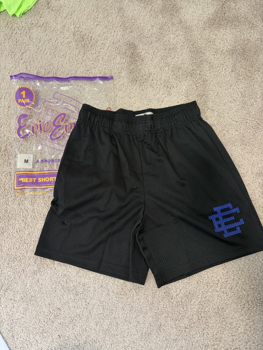 Eric Emanuel EE Mesh Shorts - Black/Navy